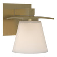 Hubbardton Forge 2010 Modern Brass Opal Glass (GG) Wren 1 Light Sconce