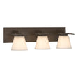 Hubbardton Forge 2010 Bronze Opal Glass (GG) Wren 3 Light Sconce