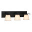 Hubbardton Forge 2010 Black Opal Glass (GG) Wren 3 Light Sconce