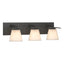 Hubbardton Forge 2010 Natural Iron Opal Glass (GG) Wren 3 Light Sconce