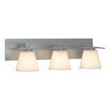 Hubbardton Forge 2010 Vintage Platinum Opal Glass (GG) Wren 3 Light Sconce