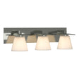 Hubbardton Forge 2010 Sterling Opal Glass (GG) Wren 3 Light Sconce