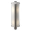 Hubbardton Forge 2002 Dark Smoke White Art Glass (BB) Forged Vertical Bar Large Sconce