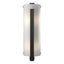 Hubbardton Forge 2002 Black White Art Glass (BB) Forged Vertical Bar Large Sconce