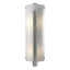 Hubbardton Forge 2002 Sterling White Art Glass (BB) Forged Vertical Bar Large Sconce