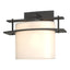 Hubbardton Forge 2009 Natural Iron Opal Glass (GG) Arc Ellipse 1 Light Sconce