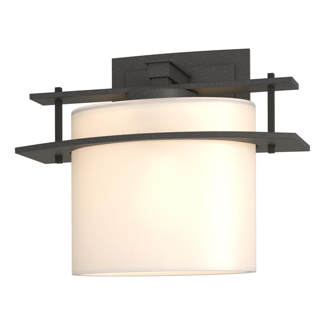 Hubbardton Forge 2009 Natural Iron Opal Glass (GG) Arc Ellipse 1 Light Sconce