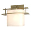 Hubbardton Forge 2009 Modern Brass Opal Glass (GG) Arc Ellipse 1 Light Sconce