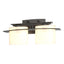 Hubbardton Forge 2009 Dark Smoke Opal Glass (GG) Arc Ellipse 2 Light Sconce