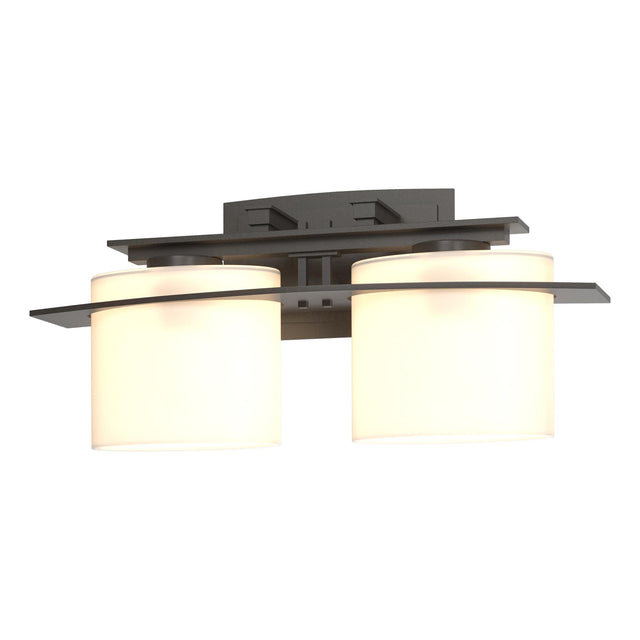 Hubbardton Forge 2009 Dark Smoke Opal Glass (GG) Arc Ellipse 2 Light Sconce