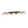 Hubbardton Forge 2009 Bronze Opal Glass (GG) Arc Ellipse 5 Light Sconce