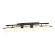 Hubbardton Forge 2009 Oil Rubbed Bronze Opal Glass (GG) Arc Ellipse 5 Light Sconce