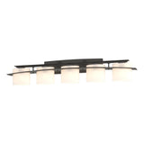 Hubbardton Forge 2009 Natural Iron Opal Glass (GG) Arc Ellipse 5 Light Sconce