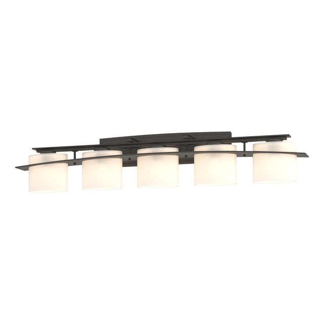 Hubbardton Forge 2009 Natural Iron Opal Glass (GG) Arc Ellipse 5 Light Sconce