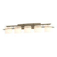 Hubbardton Forge 2009 Soft Gold Opal Glass (GG) Arc Ellipse 5 Light Sconce