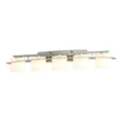 Hubbardton Forge 2009 Sterling Opal Glass (GG) Arc Ellipse 5 Light Sconce