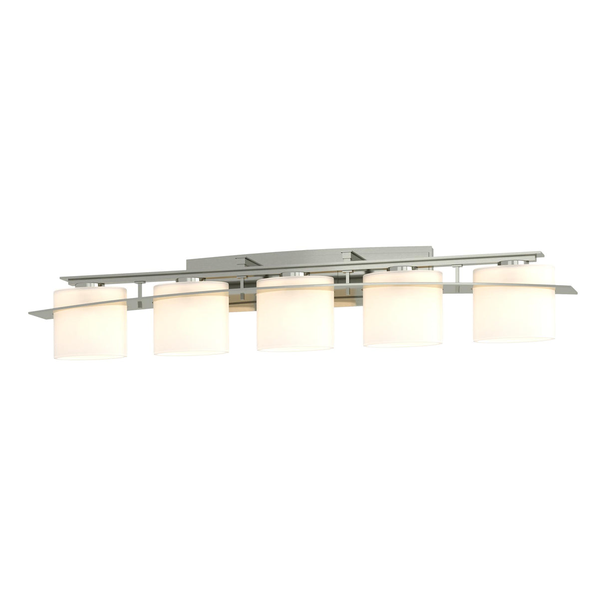 Hubbardton Forge 2009 Sterling Opal Glass (GG) Arc Ellipse 5 Light Sconce