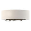 Hubbardton Forge 2011 Dark Smoke Flax Shade (SE) Brindille Sconce