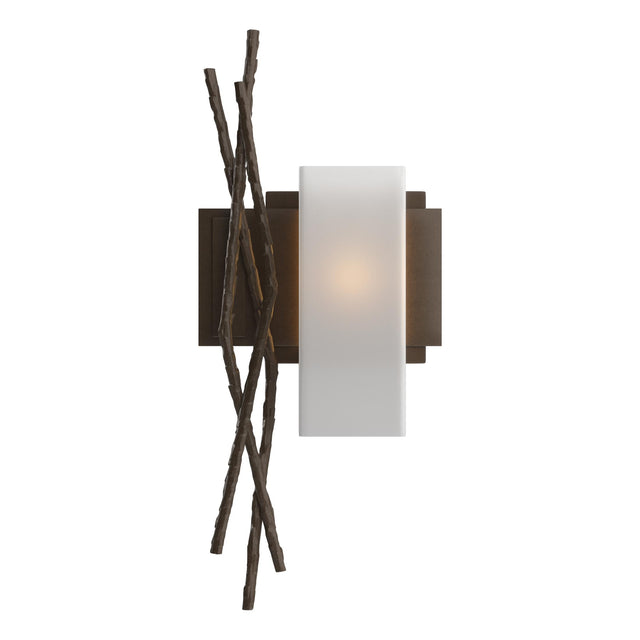Hubbardton Forge 2012 Bronze Opal Glass (GG) Right Brindille Sconce
