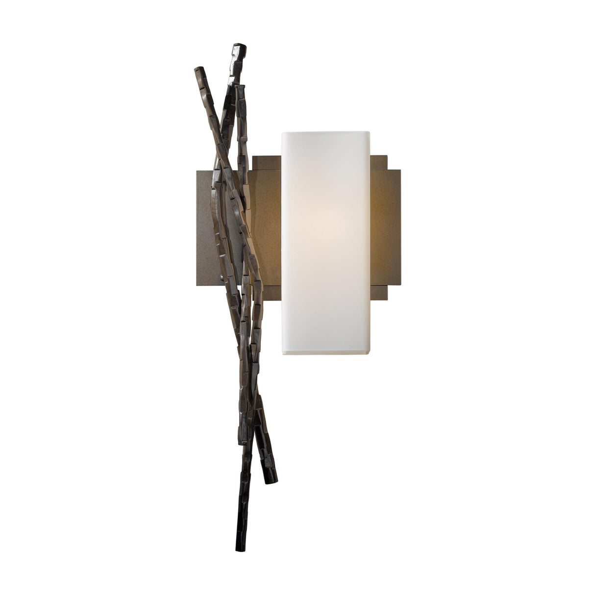 Hubbardton Forge 2012 Bronze Opal Glass (GG) Right Brindille Sconce