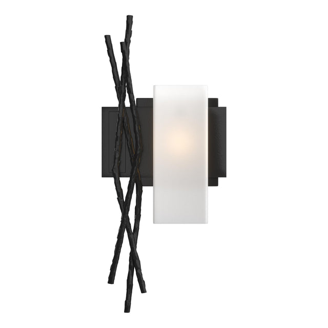 Hubbardton Forge 2012 Black Opal Glass (GG) Right Brindille Sconce