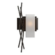 Hubbardton Forge 2012 Oil Rubbed Bronze Opal Glass (GG) Right Brindille Sconce