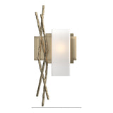 Hubbardton Forge 2012 Soft Gold Opal Glass (GG) Right Brindille Sconce