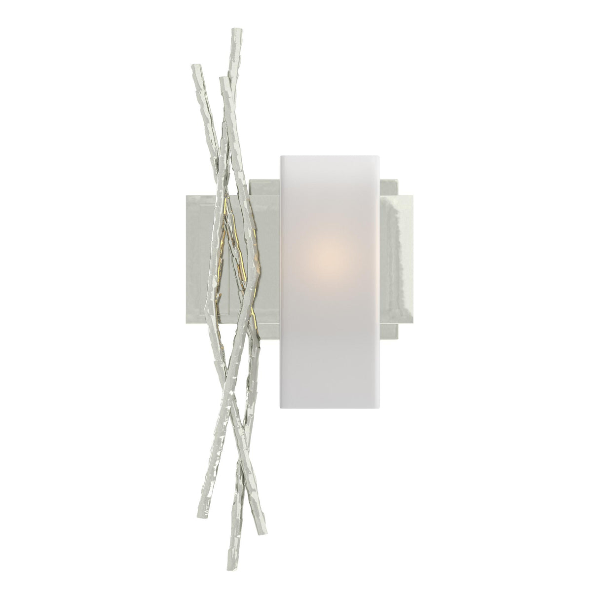 Hubbardton Forge 2012 Sterling Opal Glass (GG) Right Brindille Sconce