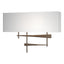 Hubbardton Forge 2013 Bronze Natural Anna Shade (SF) Cavaletti Sconce