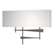 Hubbardton Forge 2013 Dark Smoke Natural Anna Shade (SF) Cavaletti Sconce