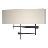 Hubbardton Forge 2013 Black Flax Shade (SE) Cavaletti Sconce