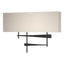 Hubbardton Forge 2013 Black Flax Shade (SE) Cavaletti Sconce