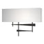 Hubbardton Forge 2013 Black Natural Anna Shade (SF) Cavaletti Sconce