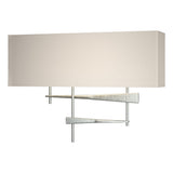 Hubbardton Forge 2013 Vintage Platinum Flax Shade (SE) Cavaletti Sconce