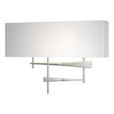 Hubbardton Forge 2013 Vintage Platinum Natural Anna Shade (SF) Cavaletti Sconce
