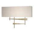 Hubbardton Forge 2013 Soft Gold Flax Shade (SE) Cavaletti Sconce