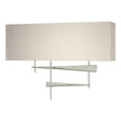 Hubbardton Forge 2013 Sterling Flax Shade (SE) Cavaletti Sconce