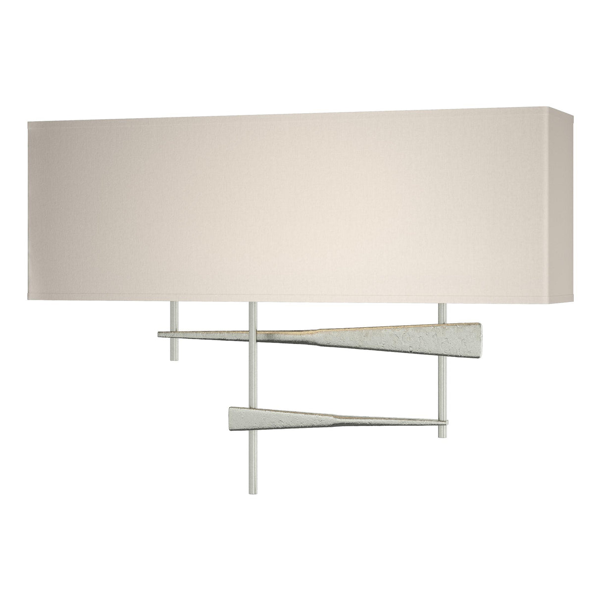 Hubbardton Forge 2013 Sterling Flax Shade (SE) Cavaletti Sconce