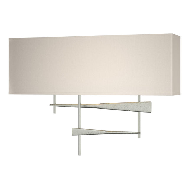 Hubbardton Forge 2013 Sterling Flax Shade (SE) Cavaletti Sconce
