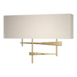 Hubbardton Forge 2013 Modern Brass Flax Shade (SE) Cavaletti Sconce