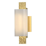 Hubbardton Forge 2014 Modern Brass Opal Glass (GG) Oceanus 1 Light Sconce