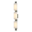 Hubbardton Forge 2014 Vintage Platinum Opal Glass (GG) Oceanus 3 Light Sconce