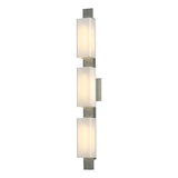 Hubbardton Forge 2014 Vintage Platinum Opal Glass (GG) Oceanus 3 Light Sconce