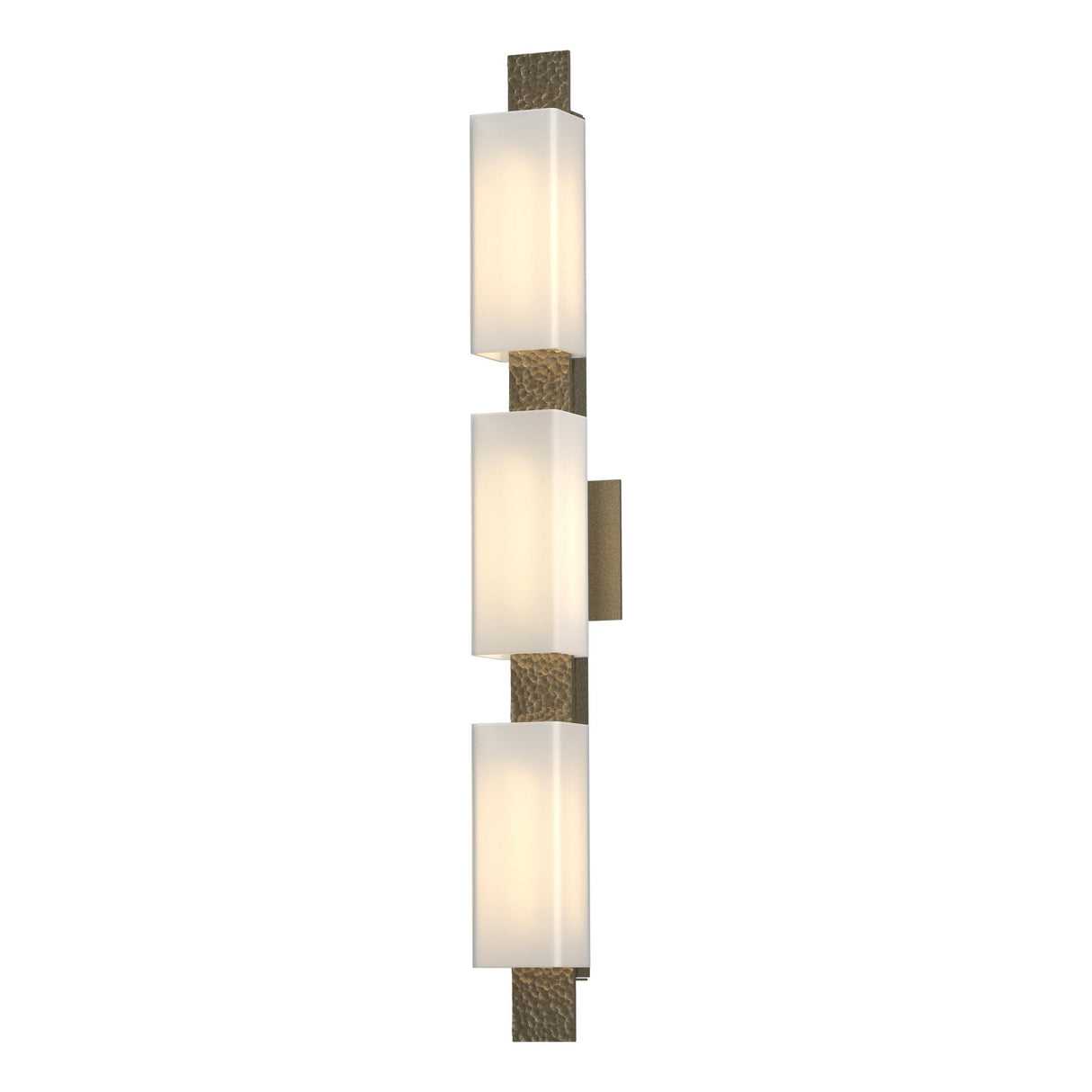Hubbardton Forge 2014 Soft Gold Opal Glass (GG) Oceanus 3 Light Sconce