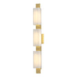 Hubbardton Forge 2014 Modern Brass Opal Glass (GG) Oceanus 3 Light Sconce