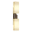 Hubbardton Forge 2012 Bronze Opal Glass (GG) Ondrian 2 Light Sconce