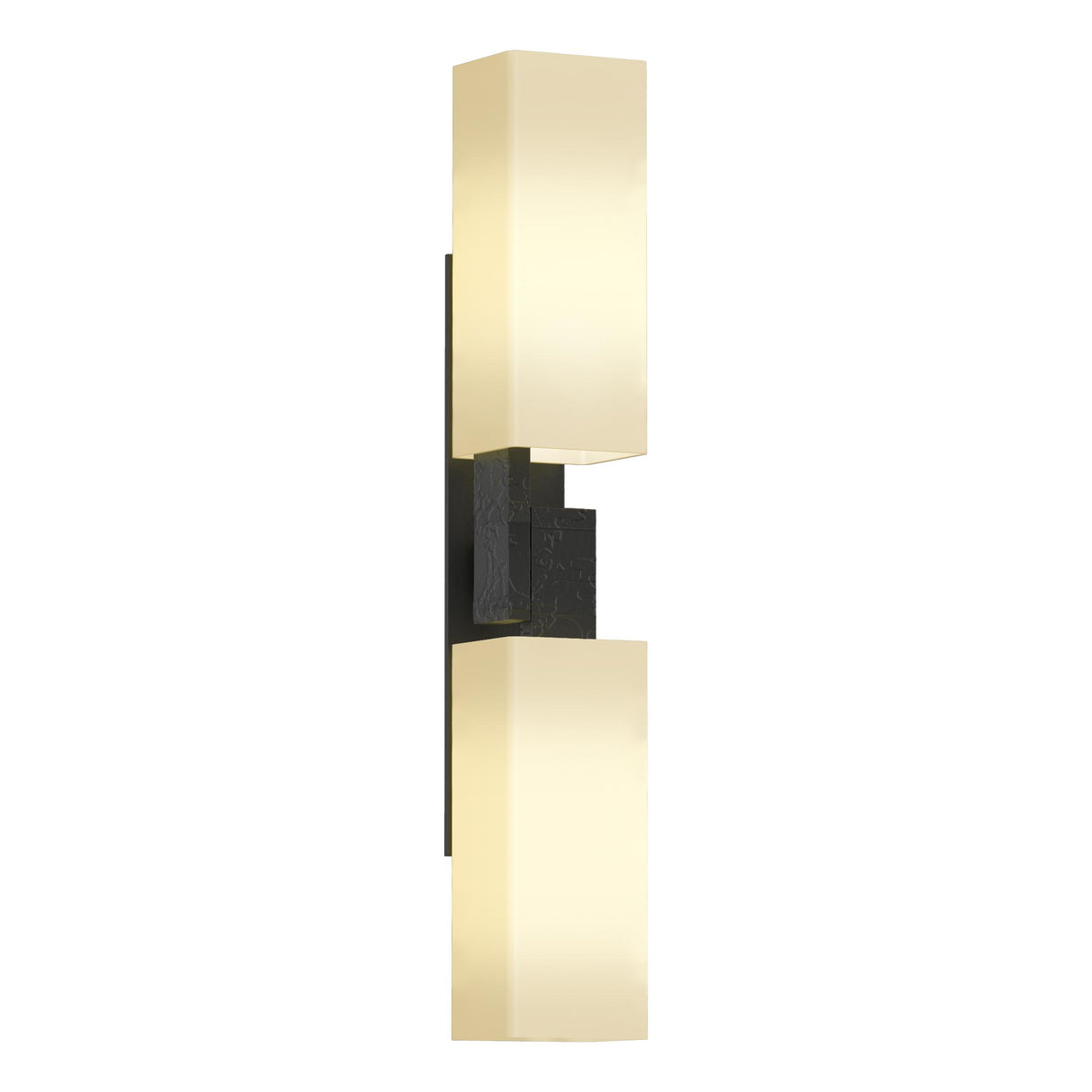 Hubbardton Forge 2012 Black Opal Glass (GG) Ondrian 2 Light Sconce