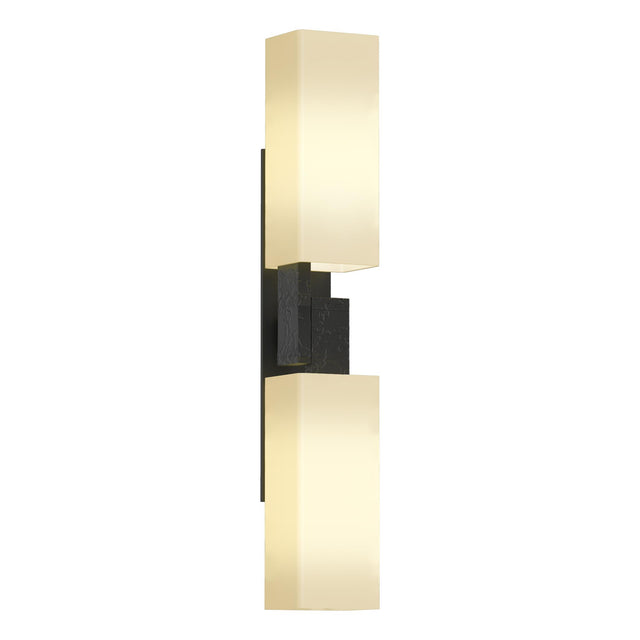 Hubbardton Forge 2012 Black Opal Glass (GG) Ondrian 2 Light Sconce