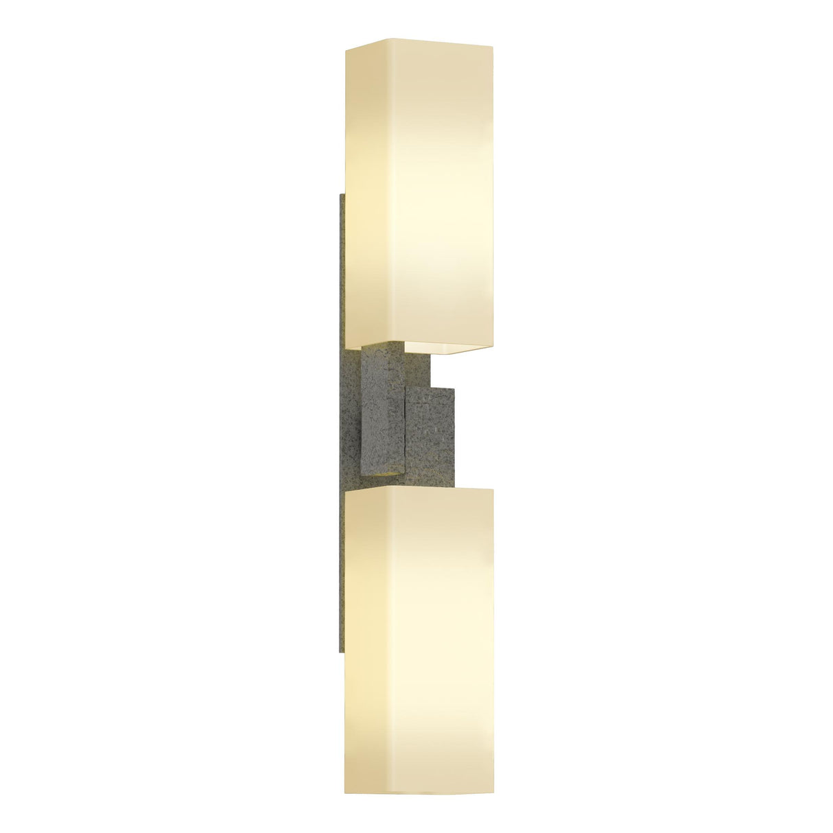Hubbardton Forge 2012 Natural Iron Opal Glass (GG) Ondrian 2 Light Sconce