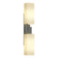 Hubbardton Forge 2012 Natural Iron Opal Glass (GG) Ondrian 2 Light Sconce